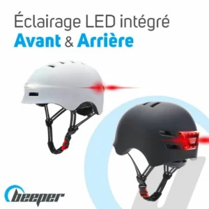 excellente qualité Coupon ❤️ PROTECTION BEEPER ROAD CASQUE AVEC FEUX AV ET AR 🔥 12