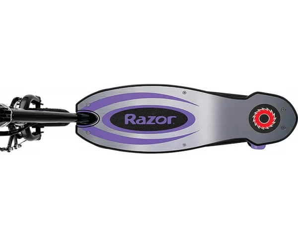 vente luxe pas cher Sortie ⭐ Razor Razor – Powercore E100 Alum Trottinette Electrique – Noir/violet 💯 5