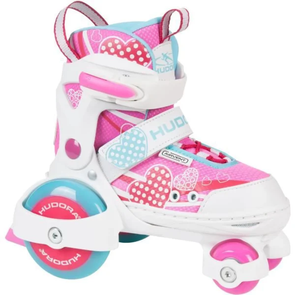 Coupon ✨ Hudora Hudora 22042 – Rollerskate My First Quad Girl, Size 26-29 Rose ✔️ vente pas cher en ligne 1