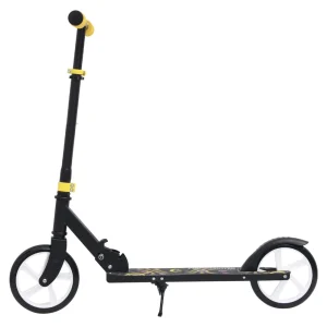 pas cher en ligne Promo 🌟 Trottinette Vidaxl Vidaxl Trottinette À 2 Roues Avec Guidon Réglable Jaune 🧨 10