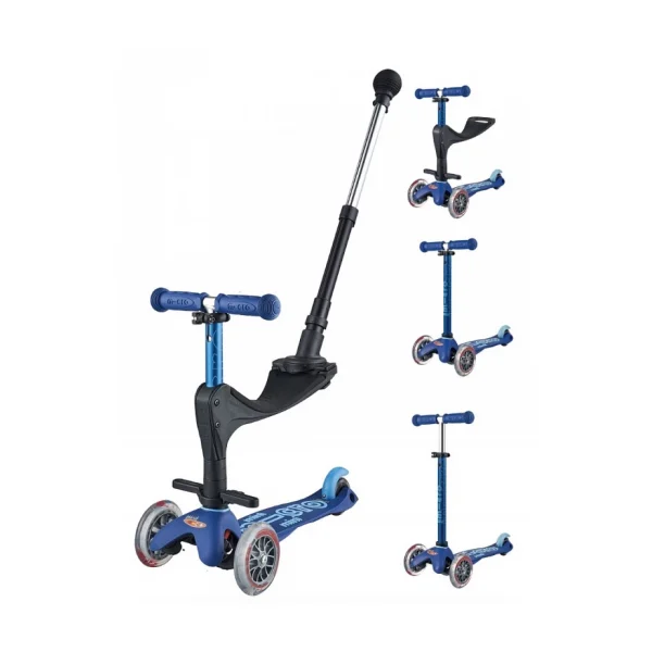 bas prix Remise 😀 Glisse Urbaine Micro Mobility Trottinette Mini Micro 3 En 1 Deluxe Plus Bleu 😀 1