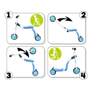 De gros ✨ Stamp Stamp Trottinette / Draisienne 2 En 1 Turn + Roll 2 In 1 Bleu ⌛ à prix très bas 8