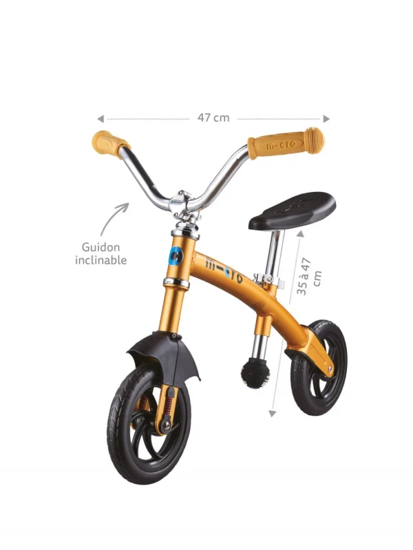 Livraison gratuite Acheter ❤️ Jeux De Plein Air Micro Mobility Draisienne G-bike Deluxe Jaune ❤️ 3