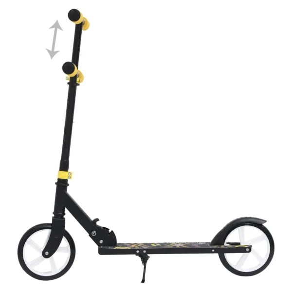 pas cher en ligne Promo 🌟 Trottinette Vidaxl Vidaxl Trottinette À 2 Roues Avec Guidon Réglable Jaune 🧨 5