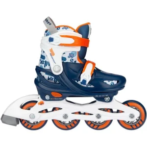 excellent qulity Les meilleures critiques de 😀 Roller In Ligne Nijdam Traffic Racer Rollers 25/28 Bleu, Blanc Et Orange 😀 14