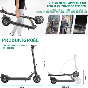 Offres 🔥 Mega Motion Mega Motion Trottinette Electrique 8,5” Pliable Avec App Longue Durée 🌟 Pas Cher Magasin Soldes 14