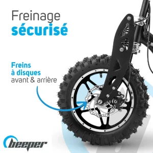 des prix incroyables Promo 😍 Beeper Trottinette Électrique Cross Batterie Lithium-ion 36v 1000w – Sans Selle ✨ 18