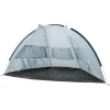 CAMPZ AL UV 50+ Sun Shelter Trapezium, Gris/bleu mode 2