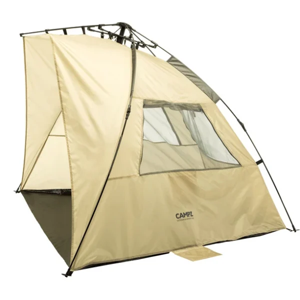 Acheter CAMPZ OT UV 50+ Tente De Plage Trapèze, Beige/gris 1