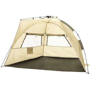 Acheter CAMPZ OT UV 50+ Tente De Plage Trapèze, Beige/gris 11