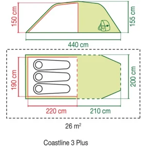 magasin pour Coleman Coastline 3 Plus Tente 7