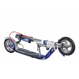 Nouveau 🔥 Hudora Hudora Big Wheel Air 205 Dual Brake – Trottinette – Argent/bleu ⭐ garantie de qualité 10