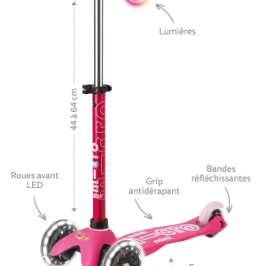 Acheter 😉 Glisse Urbaine Micro Mobility Trottinette Mini Micro Deluxe Magique Rose 🔥 Retour Facile et Gratuit 12