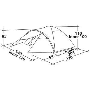 Easy Camp Quasar 200 Tente, Vert/olive prix pas cher 7