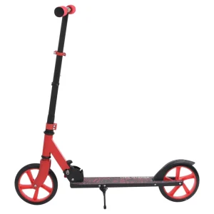 économies garanties Meilleure vente 🤩 Trottinette Vidaxl Vidaxl Trottinette À 2 Roues Avec Guidon Réglable Rouge 🛒 10