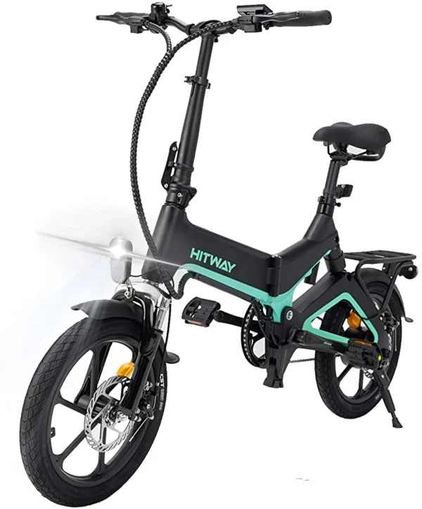 Top 10 😉 Cool&fun Hitway Vélo Électrique 16″léger 250w Électrique Pliable D’assistance À La Pédale 👏 en ligne vente 1