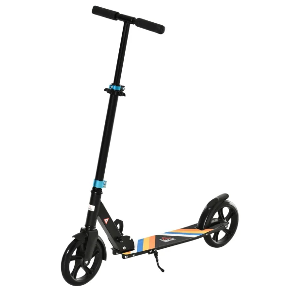 Meilleur prix 💯 Homcom Trottinette Pliable Adulte Enfant Dès 14 Ans Béquille Frein À Friction 😉 haute qualité 1