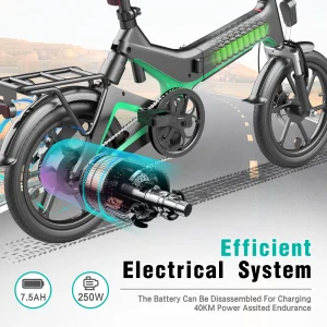 Top 10 😉 Cool&fun Hitway Vélo Électrique 16″léger 250w Électrique Pliable D’assistance À La Pédale 👏 en ligne vente 10