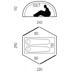 Fjällräven Fjällräven Abisko Dome 2 Tente, Beige magasin paris 6