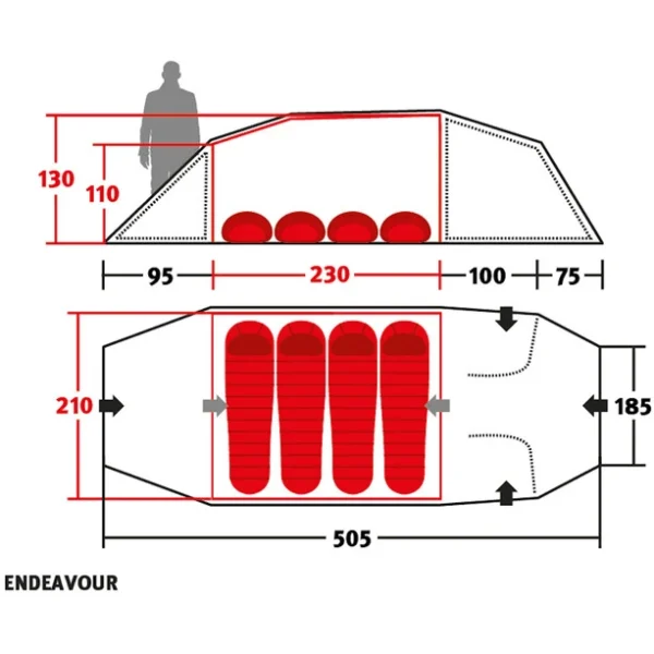 garantie de qualité Wechsel Endeavour Tente 3