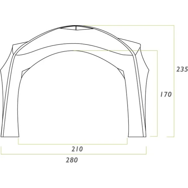 meilleur cadeau Zempire Aerobase 2 Pavillon Avec 1 Mur 5